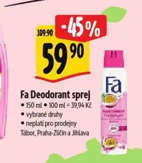 Albert Fa deodorant sprej nabídka