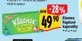 Albert Kleenex papírové kapesníky nabídka