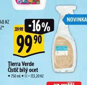 Albert Tierra verde čistič bílý ocet nabídka