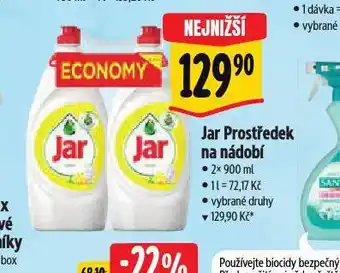 Albert Jar prostředek na mytí nádobí nabídka
