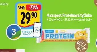 Albert Maxsport proteinová tyčinka nabídka