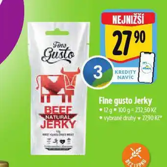 Albert Fine gusto jerky nabídka