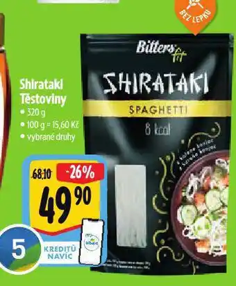 Albert Shirataki těstoviny nabídka