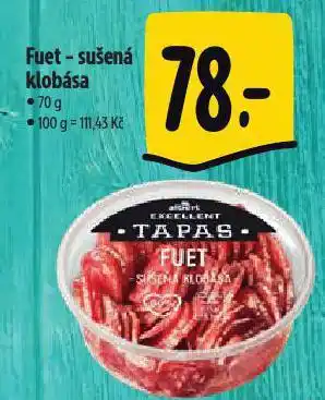 Albert Fuet sušená klobása nabídka