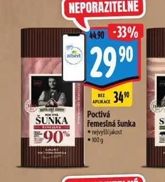 Albert Poctivá řemeslná šunka nabídka