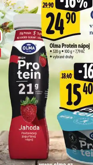 Albert Olma protein nápoj nabídka