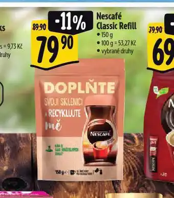 Albert Nescafé classic refill nabídka