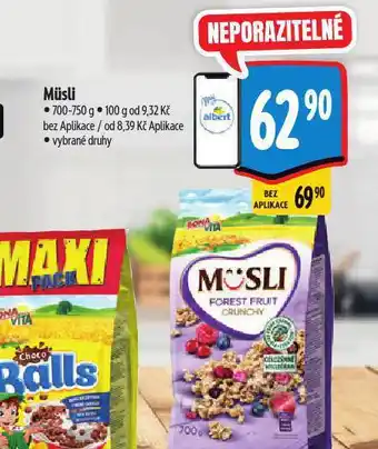 Albert Müsli nabídka