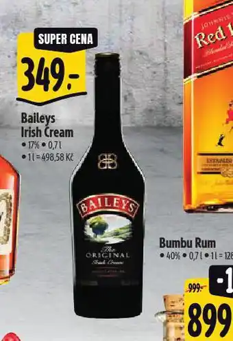 Albert Baileys irish cream nabídka