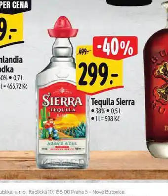 Albert Tequila sierra nabídka
