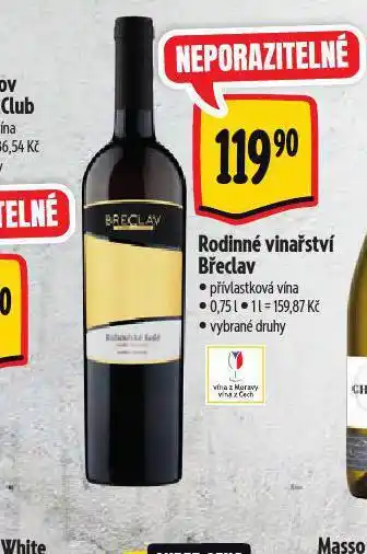 Albert Rodinné vinařství břeclav nabídka