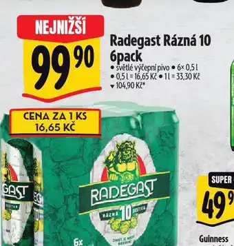 Albert Pivo radegast rázná 10 nabídka