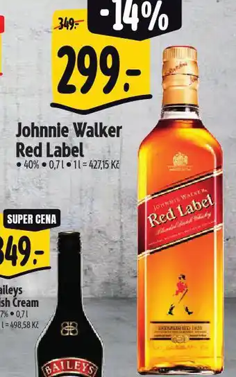 Albert Johnnie walker red label whisky nabídka