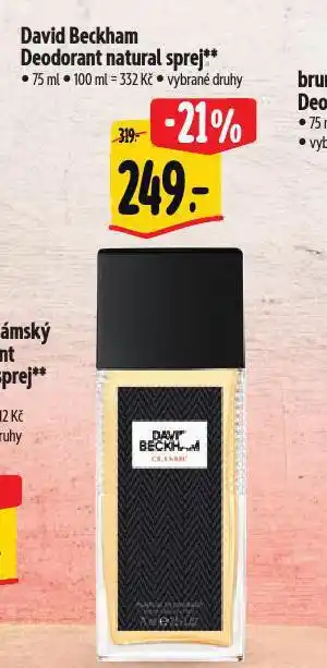 Albert David beckham deodorant natural sprej nabídka
