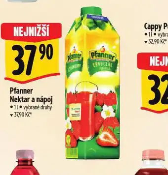 Albert Pfanner nektar a nápoj nabídka