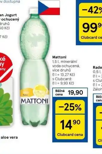 Tesco Mattoni ochucená nabídka