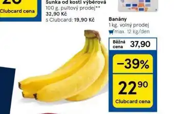Tesco Banány nabídka
