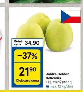 Tesco Jablka golden delicious nabídka