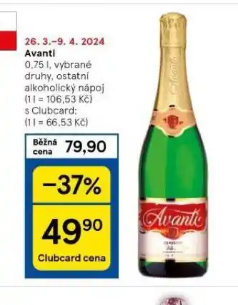 Tesco Avanti nabídka