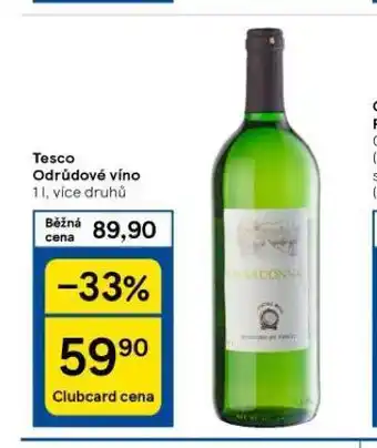 Tesco Tesco odrůdové víno nabídka
