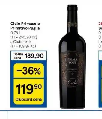 Tesco Cielo primasole primitivo puglia nabídka