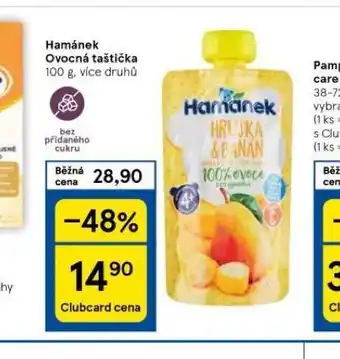 Tesco Hamánek ovocná taštička nabídka