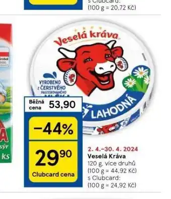 Tesco Veselá kráva nabídka