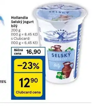 Tesco Hollandia selský jogurt bílý nabídka