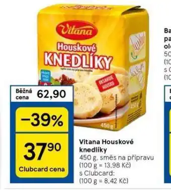 Tesco Vitana houskové knedlíky nabídka