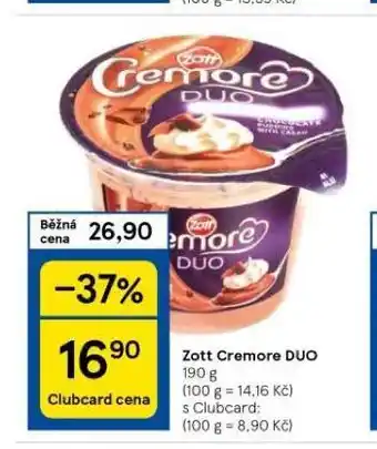 Tesco Zott cremore duo nabídka