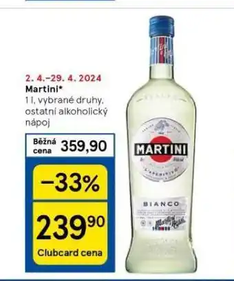 Tesco Martini nabídka