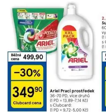 Tesco Ariel prací prostředek nabídka