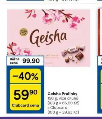 Tesco Geisha pralinky nabídka