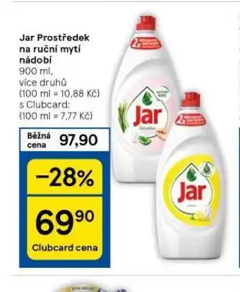 Tesco Jar prostředek na nádobí nabídka