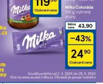 Tesco Milka čokoláda nabídka