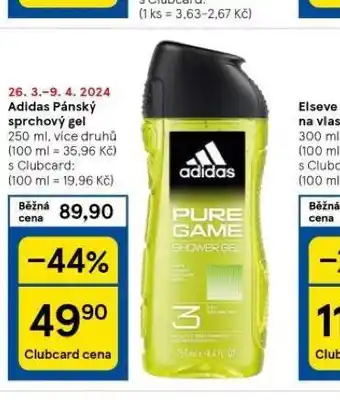 Tesco Adidas pánský sprchový gel nabídka
