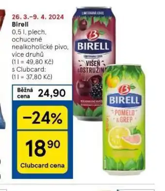 Tesco Birell nabídka