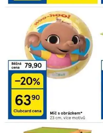 Tesco Míč s obrázkem nabídka