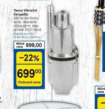 Tesco Tesco vibrační čerpadlo nabídka