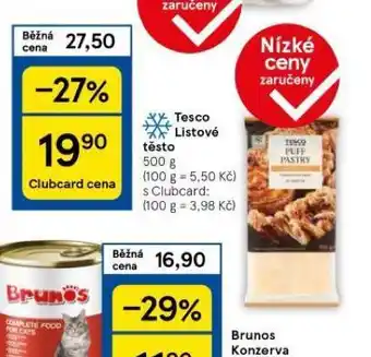 Tesco Tesco listové těsto nabídka