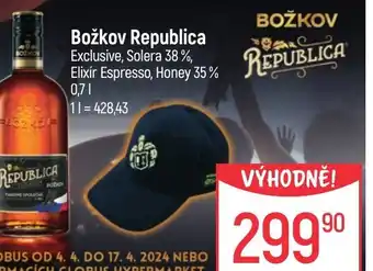 Globus Božkov Republica 0.7L nabídka