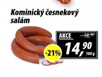 ZEMAN Kominický česnekový salám nabídka