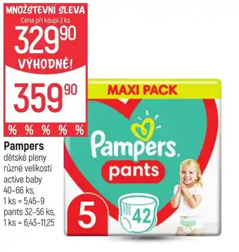 Globus Pampers dětské pleny nabídka
