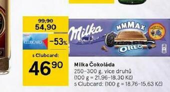 Tesco Milka čokoláda nabídka