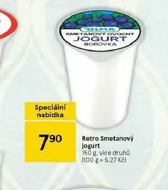 Tesco Retro smetanový jogurt nabídka