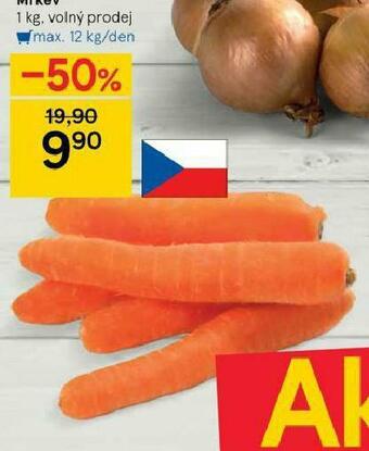 Tesco Mrkev nabídka