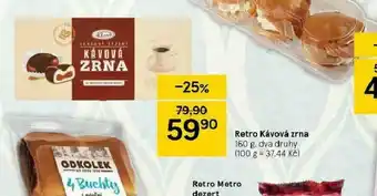 Tesco Retro kávová zrna nabídka