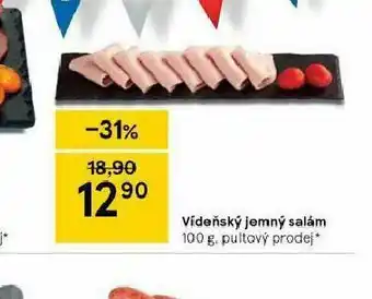Tesco Vídeňský jemněý salám nabídka