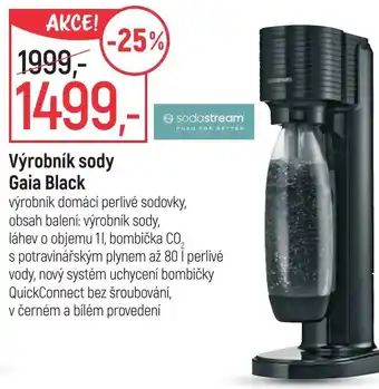 Globus Výrobník sody Gaia Black nabídka