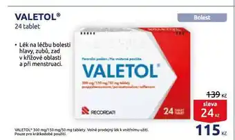 Benu Valetol nabídka